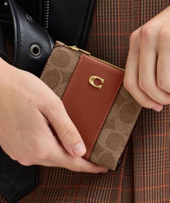 ＜COACH＞エッセンシャル　スリム　ビルフォールド　ウォレット・シグネチャー　キャンバス